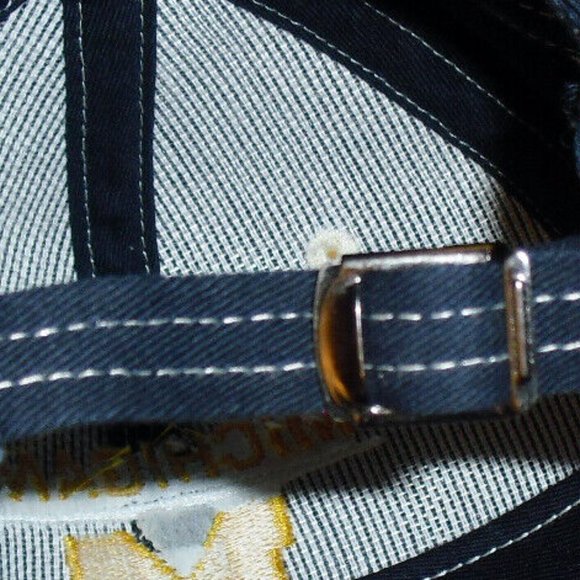 Michigan Wolverines M logo Mens adjustable strapback hat New Ncaa Gear For Sport - Picture 4 of 4